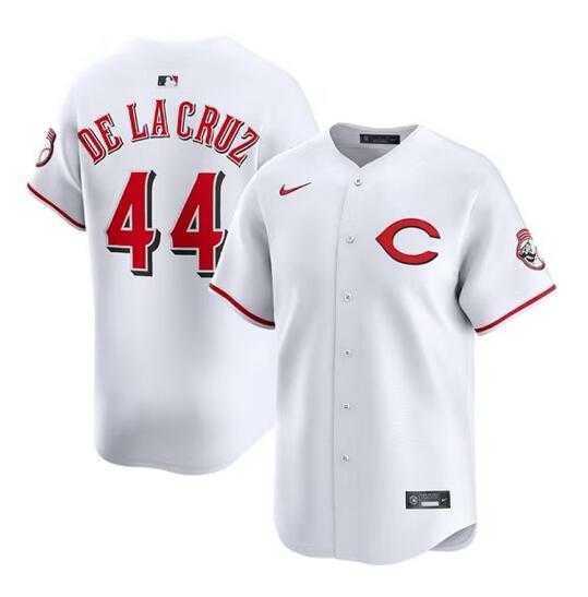 Mens Cincinnati Reds #44 Elly De La Cruz White 2025 Home Limited Stitched Jersey Dzhi